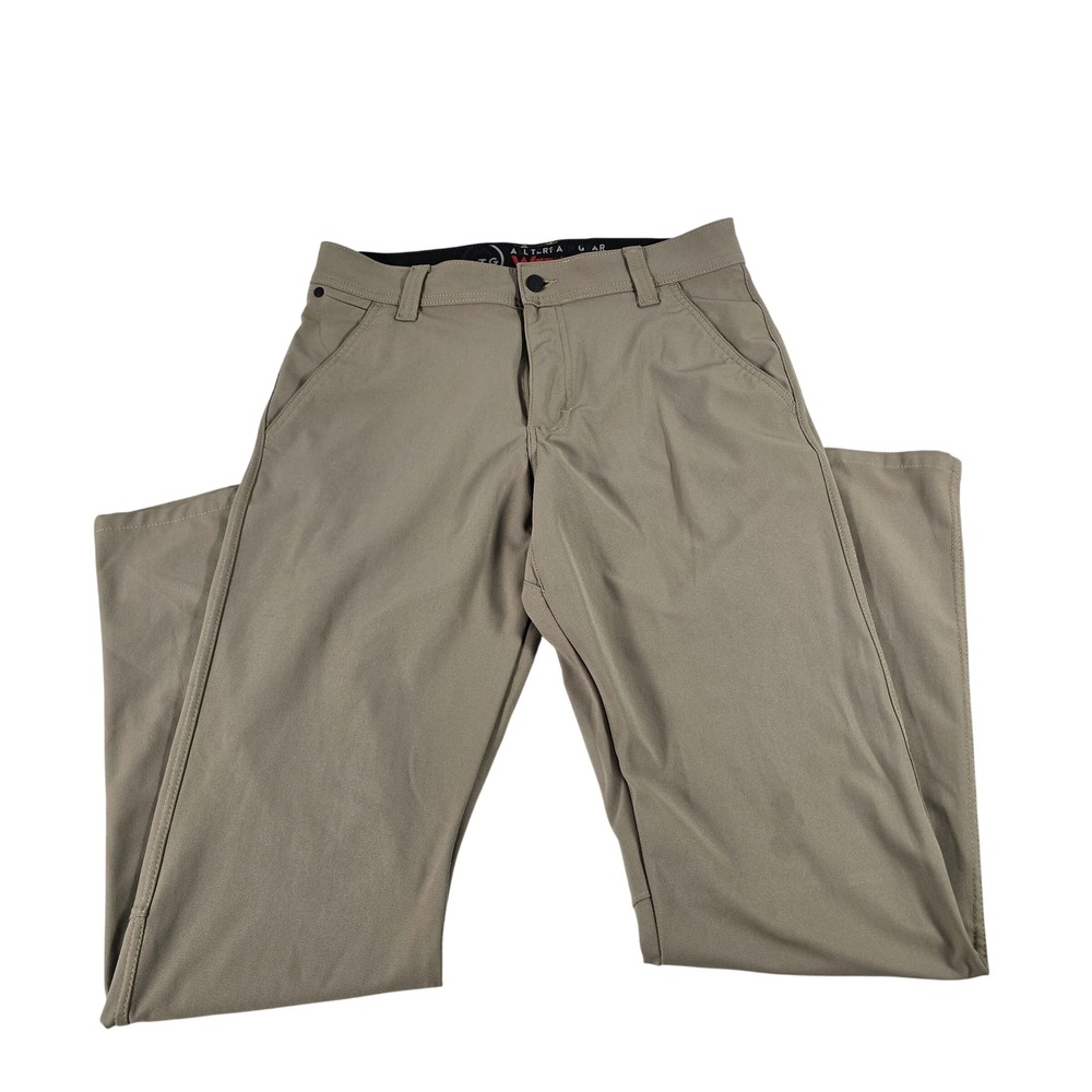 ATG Wrangler Mens‎ All Terrain Gear Khaki Tan Performance Pants 32x34 NS818KH